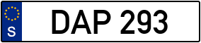 Trailer License Plate
